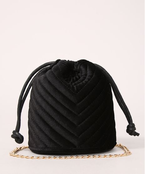 Bolsa-Bucket-de-Veludo-Matelasse-Pequena-Preta-9979531-Preto_1
