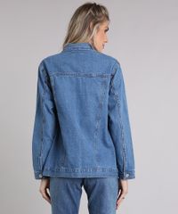 Jaqueta-Jeans-Feminina-com-Bolsos-Azul-Medio-9223849-Azul_Medio_2
