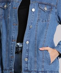 Jaqueta-Jeans-Feminina-com-Bolsos-Azul-Medio-9223849-Azul_Medio_4