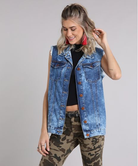 Colete-Jeans-Feminino-Oversized-com-Cava-Desfiada-Azul-Escuro-9031176-Azul_Escuro_1