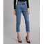 Calca-Jeans-Feminina-Mom-Pants-com-Ilhos-e-Cos-Desfiado-com-Cinto-Azul-Medio-9010647-Azul_Medio_1
