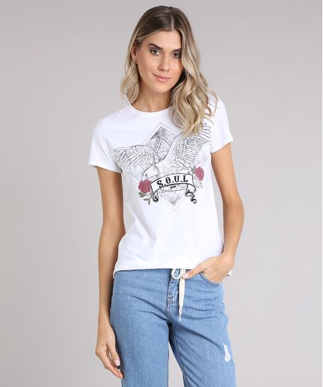 Blusa-Feminina--Soul--Decote-Redondo-Manga-Curta-em-Algodao---Sustentavel-Off-White-9215635-Off_White_1