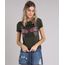Blusa-Feminina--Gypsy-Soul--com-Estampa-Floral-Decote-Redondo-Manga-Curta-em-Algodao---Sustentavel-Verde-Militar-9211799-Verde_Militar_1