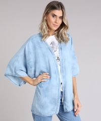 Kimono-Jeans-Feminino-Amplo-Manga-Curta-Azul-Claro-9204372-Azul_Claro_1