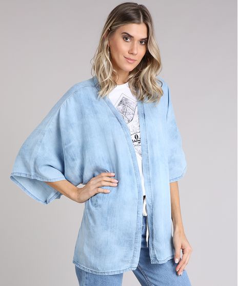 Kimono-Jeans-Feminino-Amplo-Manga-Curta-Azul-Claro-9204372-Azul_Claro_1