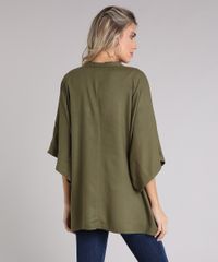 Kimono-Feminino-Amplo-Manga-Curta-Verde-Militar-9229200-Verde_Militar_2