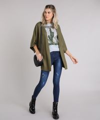 Kimono-Feminino-Amplo-Manga-Curta-Verde-Militar-9229200-Verde_Militar_3