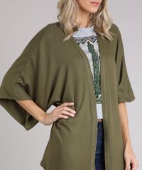 Kimono-Feminino-Amplo-Manga-Curta-Verde-Militar-9229200-Verde_Militar_4
