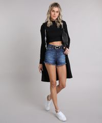 Short-Jeans-Feminino-Vintage-com-Barra-Desfiada-Azul-Escuro-9204368-Azul_Escuro_3