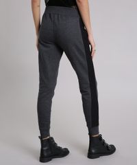 Calca-Feminina-Jogger-Basica-com-Faixa-Lateral-em-Moletom-Cinza-Mescla-Escuro-9218356-Cinza_Mescla_Escuro_2