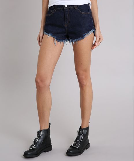 Short-Jeans-Feminino-Diamond-com-Barra-Desfiada-Azul-Escuro-9204367-Azul_Escuro_1