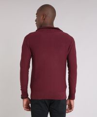 Jaqueta-Masculina-em-Trico-Gola-Alta-Manga-Longa-Vinho-8848976-Vinho_2