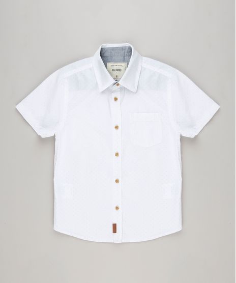 Camisa-Infantil-Estampada-de-Poas-com-Bolso-Manga-Curta-Off-White-9117615-Off_White_1