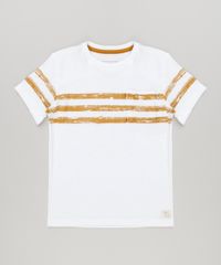 Camiseta-Infantil-Com-Listras-e-Bolso-Manga-Curta-Gola-Careca-em-Algodao---Sustentavel-Off-White-9139807-Off_White_1