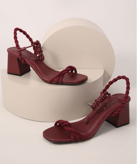 Sandalia-Feminina-Salto-Quadrado-Medio-Bico-Quadrado-com-Corda-e-Amarracao-Oneself-Vinho-9990589-Vinho_1