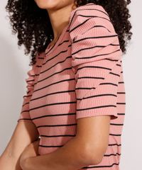 Vestido-Canelado-Listrado-Basico-Midi-Manga-Bufante-Rose-9984136-Rose_6