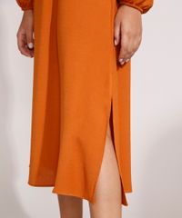 Vestido-com-Transpasse-e-Amarracao-Midi-Manga-Bufante-Caramelo-9984620-Caramelo_5