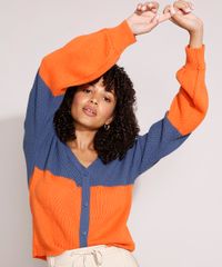 Cardigan-de-Trico-Bicolor-Manga-Bufante-Decote-V-Azul-9975420-Azul_4 Cardigan-de-Trico-Bicolor-Manga-Bufante-Decote-V-Azul-9975420-Azul_4