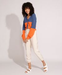 Cardigan-de-Trico-Bicolor-Manga-Bufante-Decote-V-Azul-9975420-Azul_5 Cardigan-de-Trico-Bicolor-Manga-Bufante-Decote-V-Azul-9975420-Azul_5