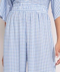 Calca-Wide-Reta-de-Viscose-Estampada-Xadrez-Cintura-Alta-Azul-9994244-Azul_6