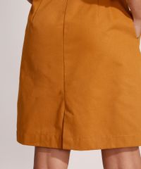 Saia-Lapis-de-Sarja-com-Cinto-e-Bolsos-Curta-Caramelo-9985440-Caramelo_5