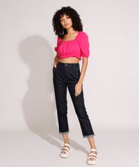 Blusa-Cropped-de-Viscose-com-Babado-Manga-Bufante-Decote-Reto-Pink-9984559-Pink_3
