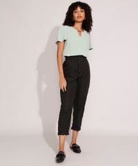 Blusa-com-Aviamento-no-Decote-Manga-Curta-Ampla-Verde-Claro-9975396-Verde_Claro_3