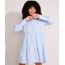 Vestido-de-Algodao-Estampado-Xadrez-Vichy-com-Recortes-Curto-Manga-Longa-Azul-9994252-Azul_1