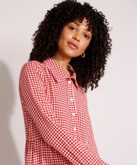 Vestido-de-Viscose-Estampado-Xadrez-Vichy-com-Recortes-Curto-Manga-Longa-Vermelho-9994253-Vermelho_6