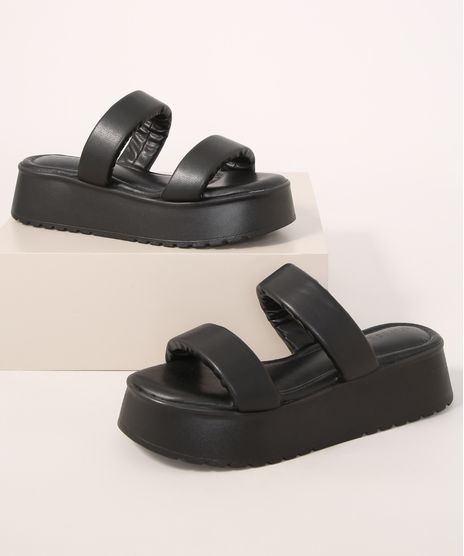 Tamanco-Feminino-Flatform-Puffer-Oneself-Preto-9985425-Preto_1