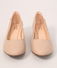 Scarpin-Feminino-Bico-Redondo-Salto-Baixo-Grosso-Via-Uno-Rose-9990754-Rose_5
