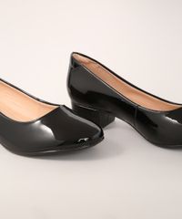 Scarpin-Feminino-Bico-Redondo-Salto-Baixo-Grosso-Via-Uno-Preto-9990756-Preto_3