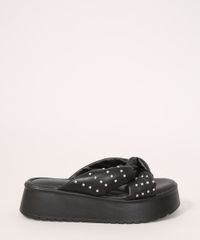 Tamanco-Feminino-Flatform-Puffer-com-Tachas-Oneself-Preto-9985424-Preto_2