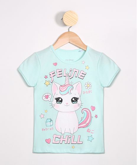 Camiseta-Infantil--Feline-Chill--Manga-Curta-Decote-Redondo-Azul-Claro-9988947-Azul_Claro_1