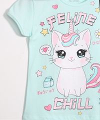 Camiseta-Infantil--Feline-Chill--Manga-Curta-Decote-Redondo-Azul-Claro-9988947-Azul_Claro_4