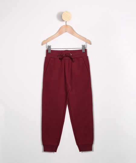 Calca-Infantil-de-Moletom-Jogger-com-Bolsos-Vinho-9977344-Vinho_1 Calca-Infantil-de-Moletom-Jogger-com-Bolsos-Vinho-9977344-Vinho_1