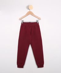 Calca-Infantil-de-Moletom-Jogger-com-Bolsos-Vinho-9977344-Vinho_2