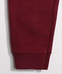 Calca-Infantil-de-Moletom-Jogger-com-Bolsos-Vinho-9977344-Vinho_4