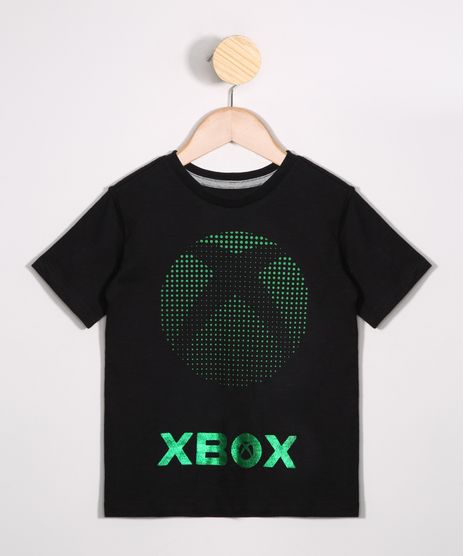 Camiseta-Infantil-XBOX-Manga-Curta-Gola-Careca-Preta-9978151-Preto_1