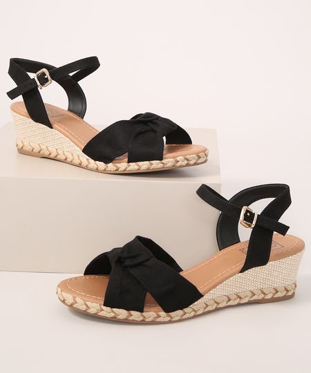 Sandalia-Anabela-Feminina-com-No-Bebece-Comfy-Preta-9990641-Preto_1