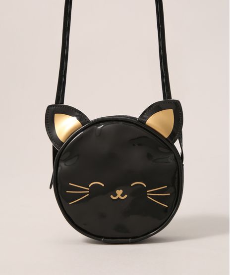 Bolsa-Infantil-Transversal-Redonda-Pequena-Gatinha-com-Orelhinhas-Preta-9975397-Preto_1