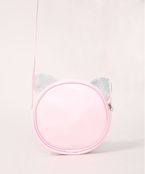 Bolsa-Infantil-Transversal-Redonda-Pequena-com-Orelhinhas-Rosa-9975412-Rosa_1