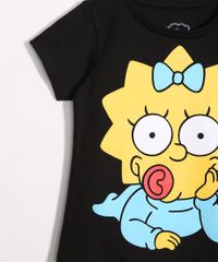 Camiseta-Infantil-Meggie-Simpson-Manga-Curta-Decote-Redondo-Preta-9988287-Preto_4