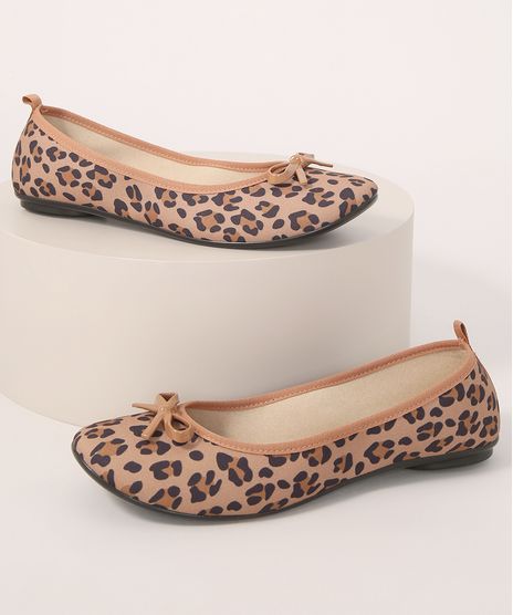 Sapatilha-Feminina-Estampado-Animal-Print-de-Onca-Bico-Redondo-Moleca-Caramelo-9990211-Caramelo_1