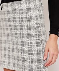 Saia-Curta-Estampada-Xadrez-com-Bolso-Cinza-9984432-Cinza_5