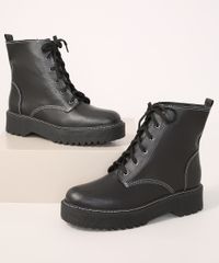 Bota-Coturno-Feminino-Tratorado-com-Costura-Contrastante-Oneself-Preta-9985459-Preto_1