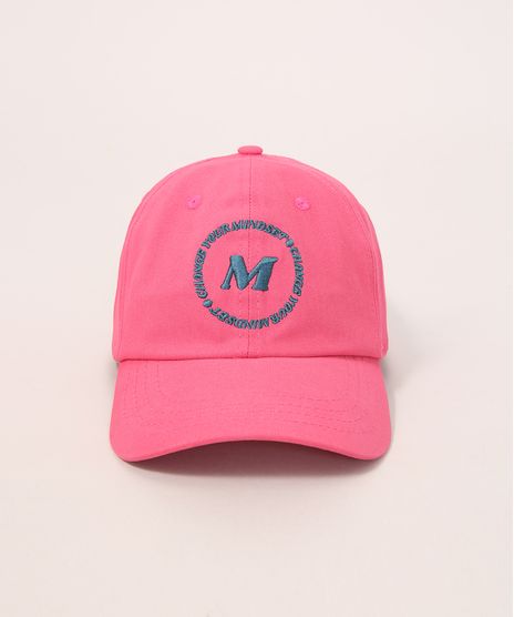 Bone-Feminino-Aba-Curva-com-Bordado--Change-Your-Mindset--Pink-9993410-Pink_1