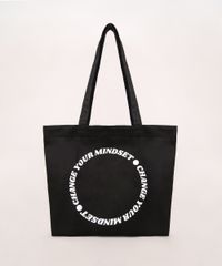 Sacola-Eco-Bag-Feminina-Mindset--Change-Your-Mindset--Preta-9993922-Preto_1