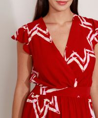 Vestido-de-Viscose-Mullet-Estampado-de-Estrelas-Manga-Curta-Decote-V-Vermelho-9976583-Vermelho_4