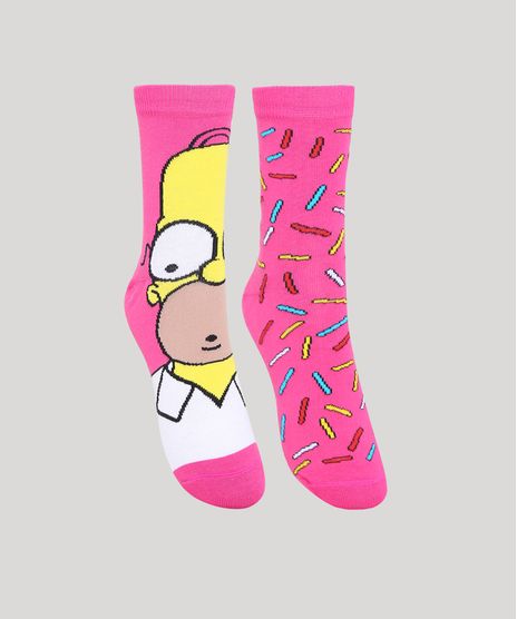 Kit-de-2-Meais-Cano-Alto-Os-Simpsons-Rosa-9986457-Rosa_1